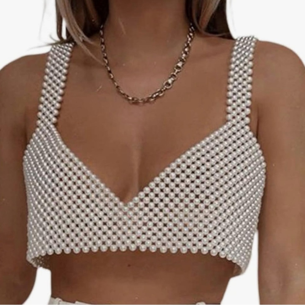 Pearl bra top